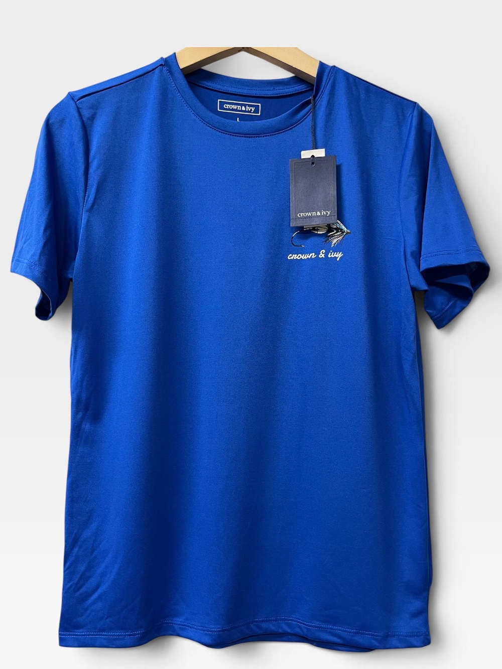 Brand New-Crown&Ivy Boys Blue Flame Performance Tee